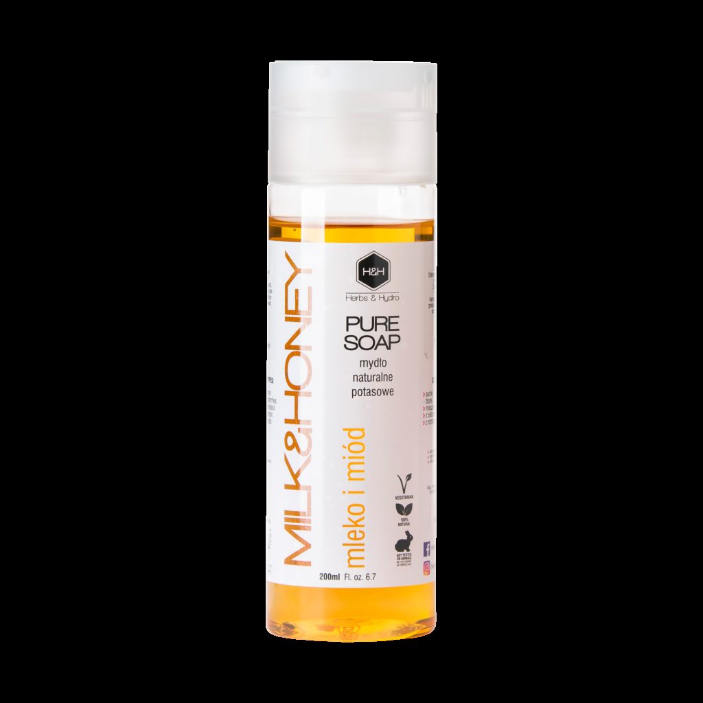Herbs&Hydro Mydło w płynie Mleko i miód 200 ml