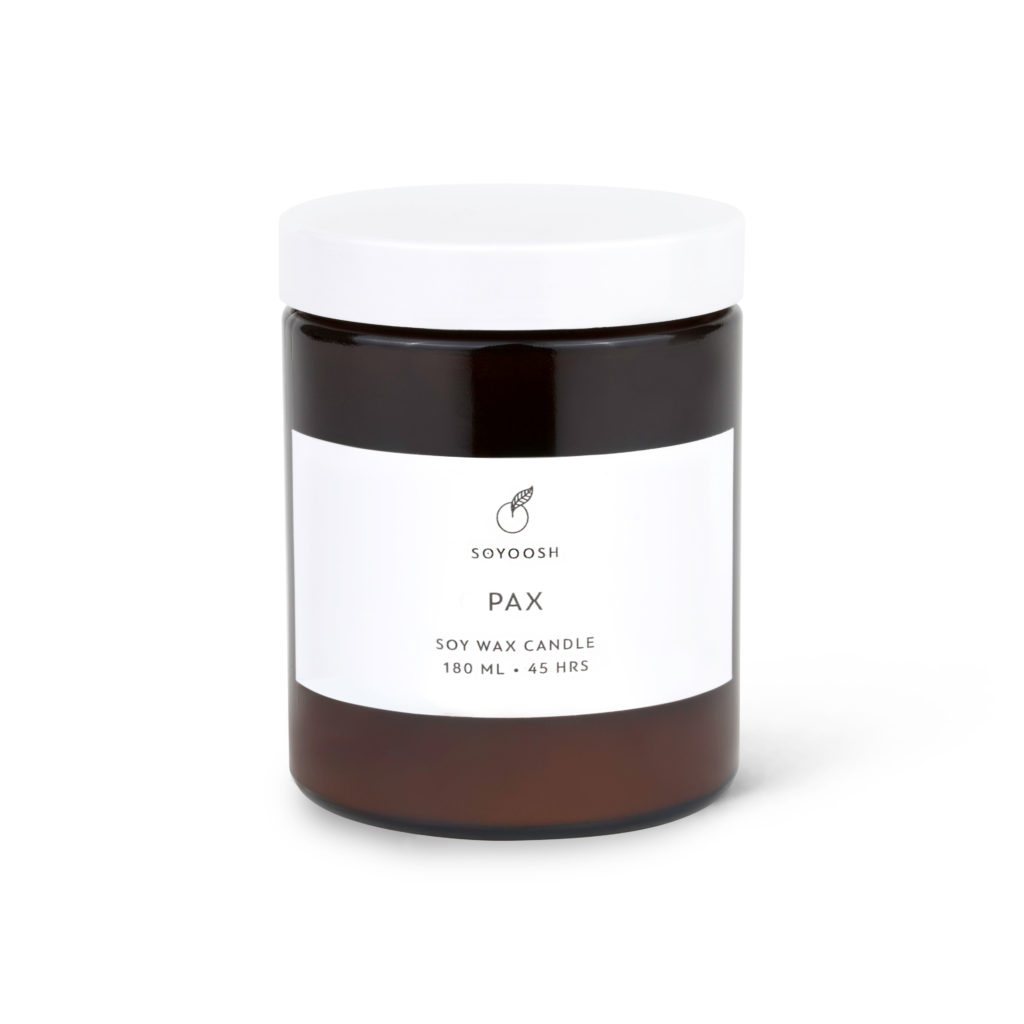 Soyoosh - świeca sojowa Pax 180 ml