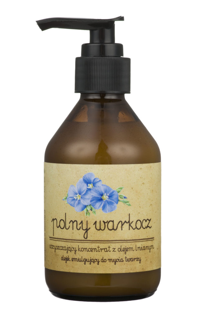 Polny Warkocz - Oczyszczający olejek - koncentrat z olejem lnianym 150 ml