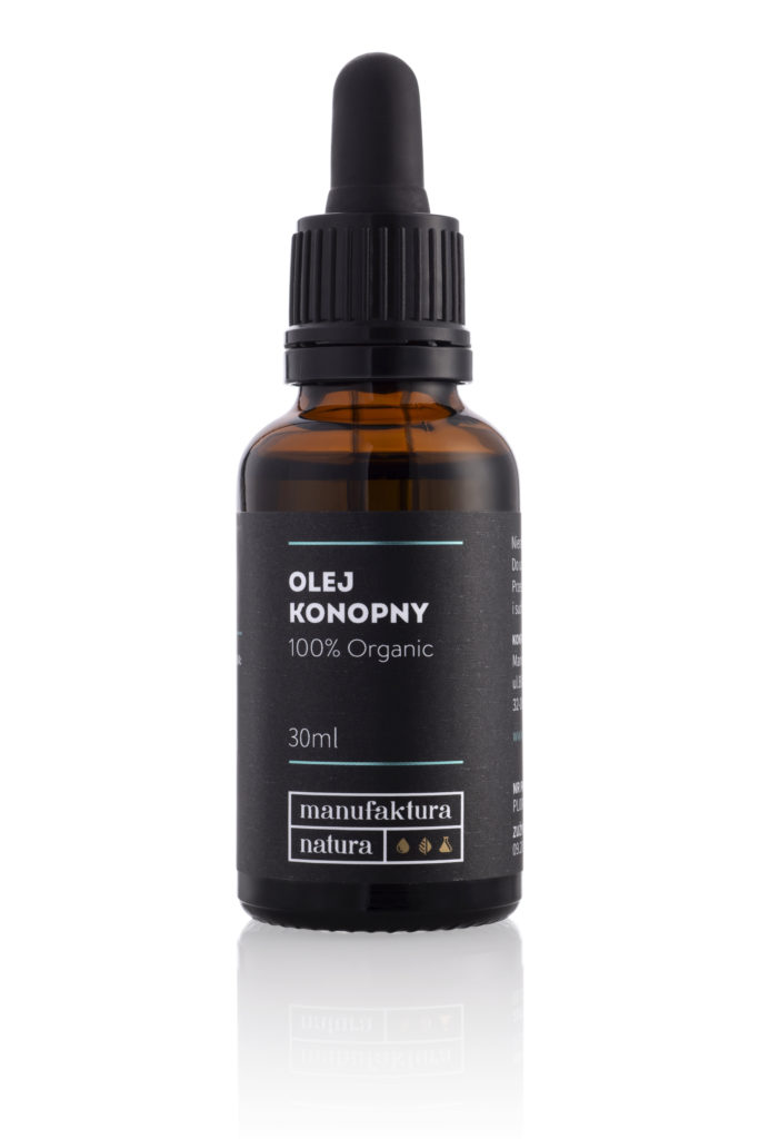 Manufaktura Natura - Olej konopny 100% ORGANICZNY 30 ml