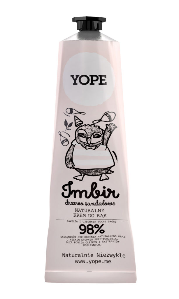 YOPE Krem do rąk Imbir i drzewo sandałowe 100 ml