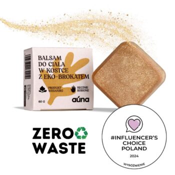Auna Vegan Balsam do ciała w kostce z EKO_BROKATEM 60g na LATO!