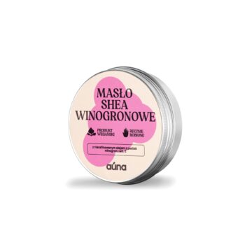 Auna Vegan Masło SHEA winogronowe 60 ml z olejem winogronowym i wit. E