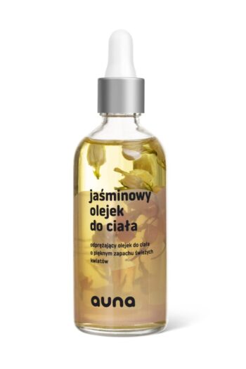 Auna Vegan Olejek jaśminowy 100 ml z kwiatami jaśminu| szybko się wchłania & urzekający zapach