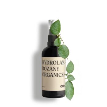 Auna Vegan Organiczny hydrolat z róży damasceńskiej | woda różana | szklana butelka z atomizerem