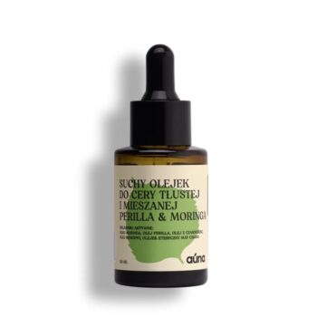 Auna Vegan suchy olejek do cery tłustej i mieszanej perilla & moringa | serum na niedoskonałości | 30 ml