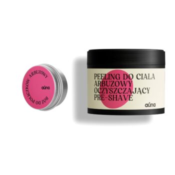 Auna Vegan zestaw ARBUZOWE duo | róż do policzków + peeling do ciała