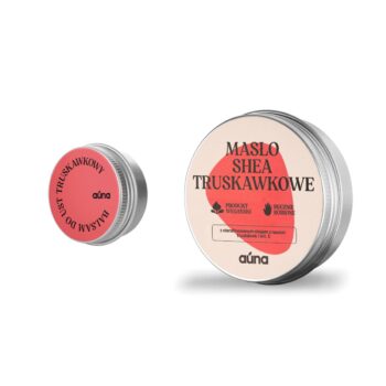 Auna Vegan Zestaw TRUSKAWKOWE duo | balsam do ust + masło do ciała