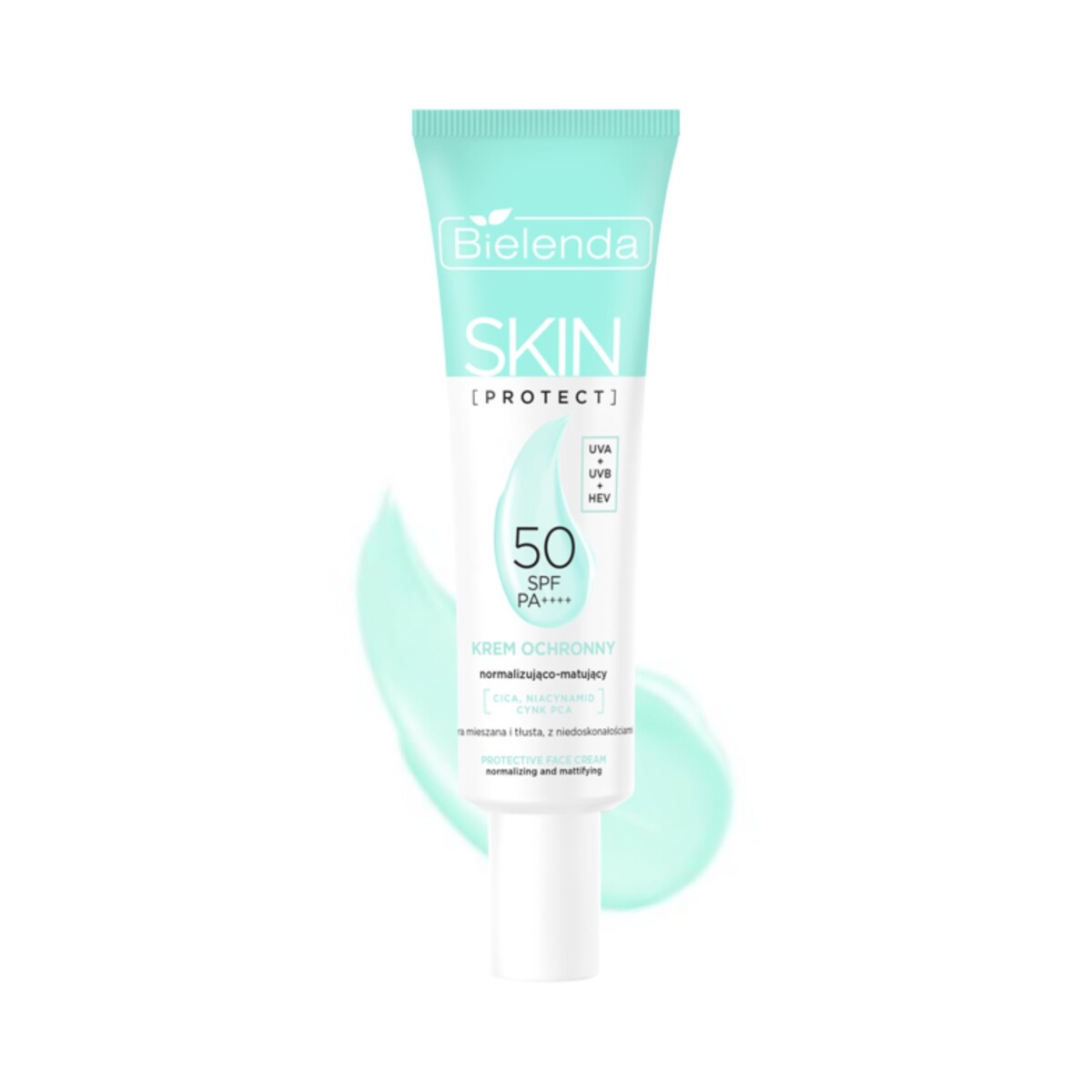 Bielenda Krem ochronny SPF 50 normalizująco - matujący, PA++++, UVA + UVB + HEV