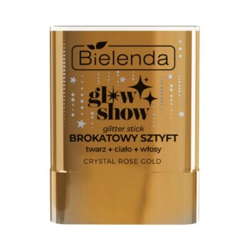 Bielenda Multifunkcyjny brokatowy sztyft do twarzy, ciała i włosów, CRYSTAL ROSE GOLD