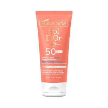 Bielenda Ochronny LEKKI krem do opalania twarzy SPF 50 - cera mieszana / tłusta