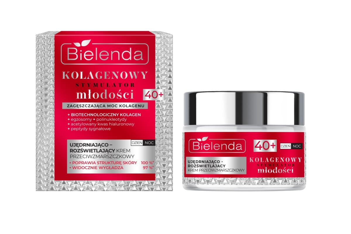 Bielenda Ujędrniająco - rozświetlający krem przeciwzmarszczkowy 40+ dzień/ noc