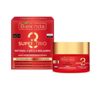 Bielenda Ultra naprawczy krem przeciwzmarszczkowy RETINOL + VIT C + KOLAGEN 60+, dzień/ noc