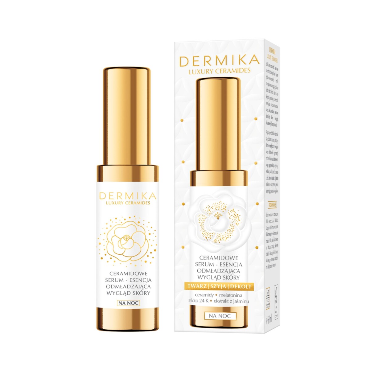 Dermika Ceramidowe serum - esencja odmładzająca wygląd skóry, na noc