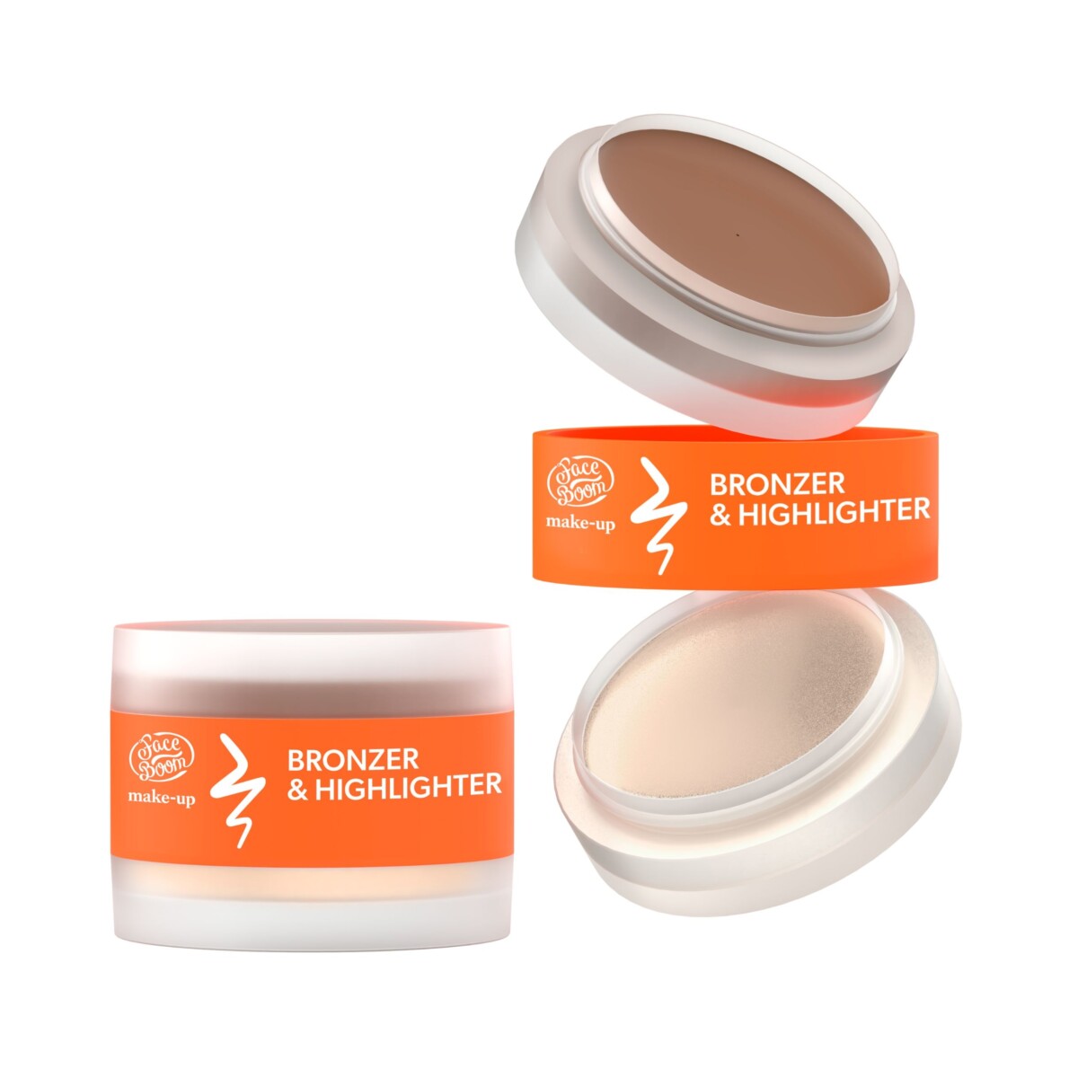 FaceBoom Duo bronzer & highlighter, 02 Warm
