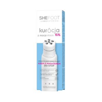 SheFoot Zmiękczająco - wygłądzający KREM Z MASAŻEREM do stóp 15% mocznika