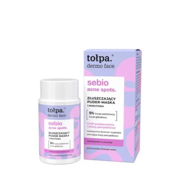 tołpa. sebio acne spots. złuszczający puder-maska 1 minutowa, 40 g